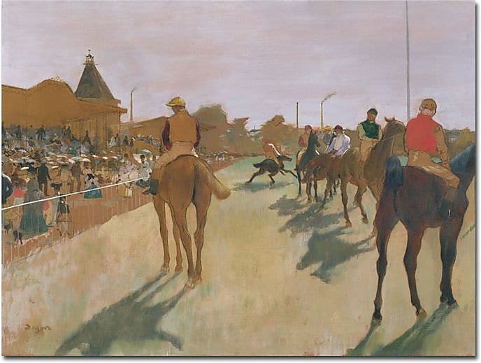 Trademark Global Edgar Degas "Th Parade, 1866" Canvas Art, 18" x 24"