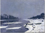 Trademark Global Claude Monet "Ice on Seine at Bougival, 1867-8" Canvas Art, 26" x 32"