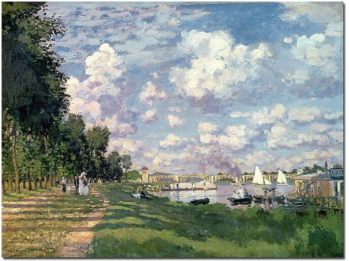 Trademark Global Claude Monet "The Marina at Argenteuil, 1872" Canvas Art, 18" x 24"