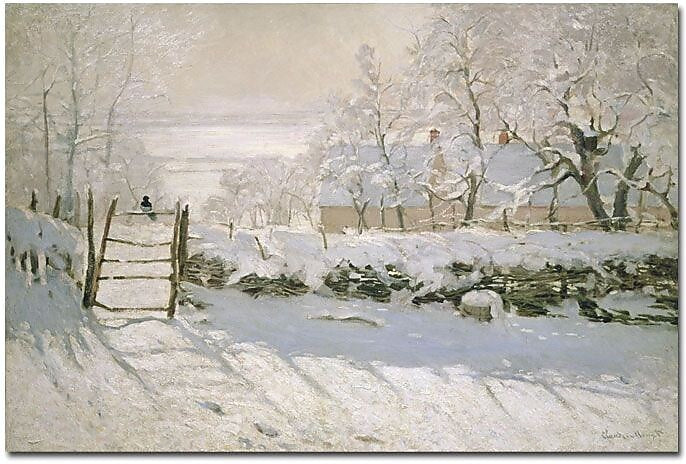 Trademark Global Claude Monet "The Magpie, 1869" Canvas Art, 16" x 24"