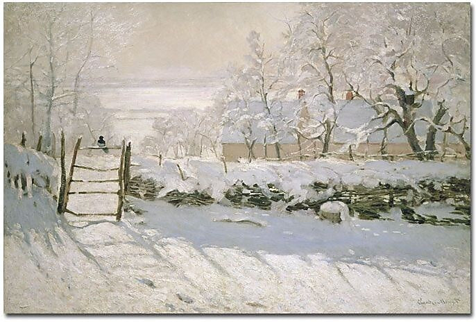 Trademark Global Claude Monet "The Magpie, 1869" Canvas Art, 30" x 47"