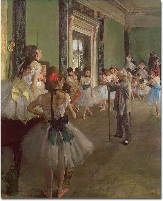 Trademark Global Edgar Degas "The Dancing Class, 1873" Canvas Art, 19" x 14"