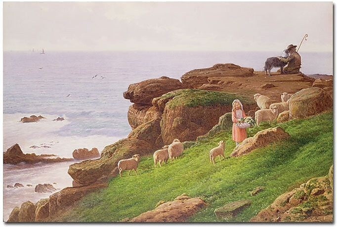 Trademark Global J.Hardwicke Lewis "The Pet Lamb" Canvas Art, 16" x 24"
