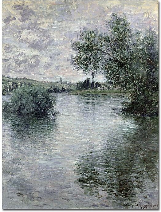 Trademark Global Claude Monet "Seine at Vetheuil, 1879" Canvas Art, 24" x 18"