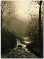 Trademark Global John Atkinson Grimshaw "The Timber Waggon" Canvas Art, 24" x 18"