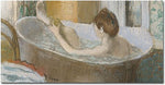Trademark Global Edgar Degas "Woman in Her Bath 1883" Canvas Art, 24" x 47"