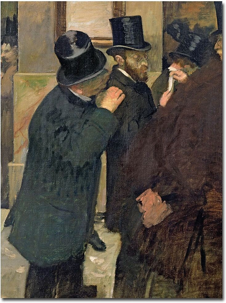 Trademark Global Edgar Degas "At the Stock Exchange 1878" Canvas Art, 24" x 18"