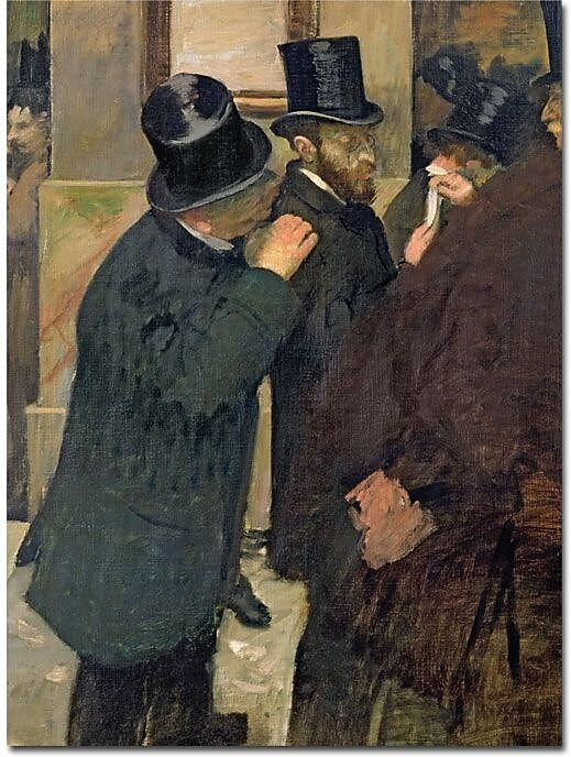 Trademark Global Edgar Degas "At the Stock Exchange 1878" Canvas Art, 47" x 35"
