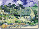 Trademark Global Vincent Van Gogh "Cottages at Auvers-sur-Oise" Canvas Art, 26" x 32"