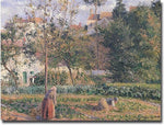 Trademark Global Camille Pissarro "Vegetable Garden, Pontoise, 1879" Canvas Art, 24" x 32"
