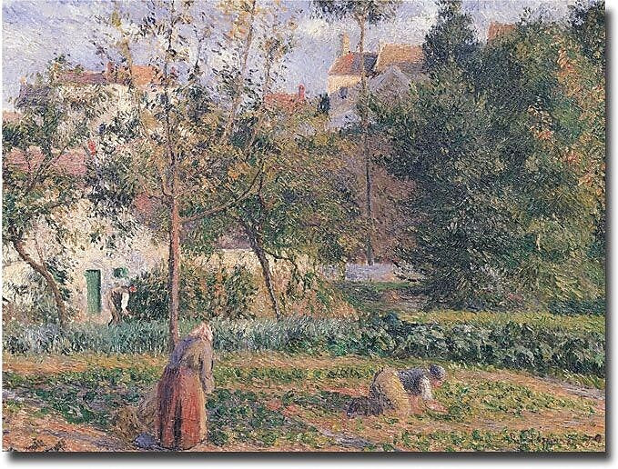 Trademark Global Camille Pissarro "Vegetable Garden, Pontoise, 1879" Canvas Art, 24" x 32"