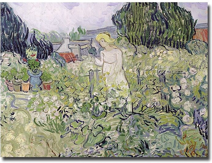 Trademark Global Vincent Van Gogh "Mademoiselle Gachet at Auvers-sur-Oise" Canvas Art, 18" x 24"
