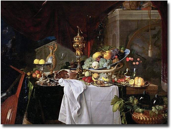 Trademark Global Jan Davidz de Heem "Still Life, 1640" Canvas Art, 18" x 24"