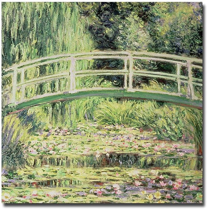 Trademark Global Claude Monet "White Nenuphars, 1899" Canvas Art, 18" x 18"