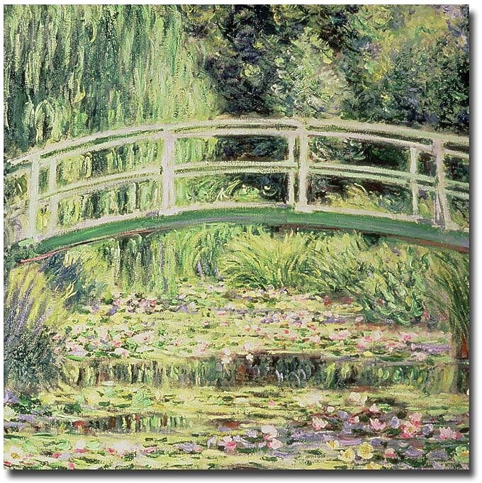 Trademark Global Claude Monet "White Nenuphars, 1899" Canvas Art, 24" x 24"