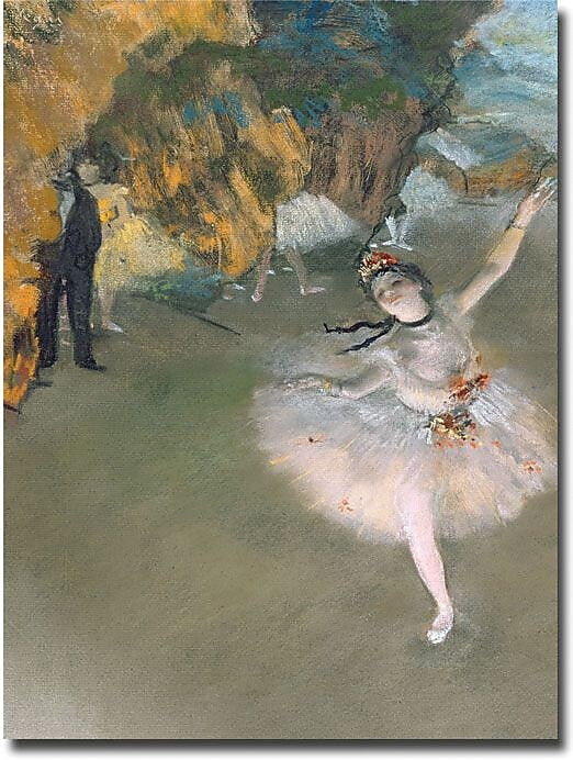 Trademark Global Edgar Degas "The Star 1876" Canvas Art, 24" x 18"