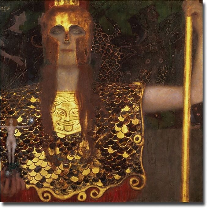 Trademark Global Gustav Klimt "Minerva" Canvas Art, 35" x 35"