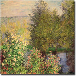 Trademark Global Claude Monet "Corner of the Garden at Montgeron, 1876" Canvas Art, 18" x 18"