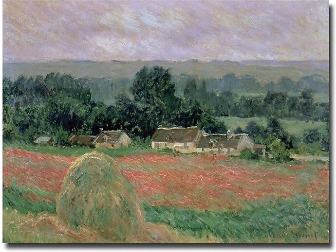 Trademark Global Claude Monet "Haystack at Giverny, 1886" Canvas Art, 18" x 24"