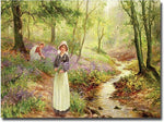 Trademark Global Ernest Walbourn "The Bluebell Glade" Canvas Art, 30" x 47"