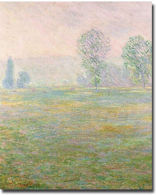 Trademark Global Claude Monet "Meadows in Giverny, 1885" Canvas Art, 32" x 26"