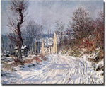Trademark Global Claude Monet "The Road of Giverny Winter 1885" Canvas Art, 35" x 47"
