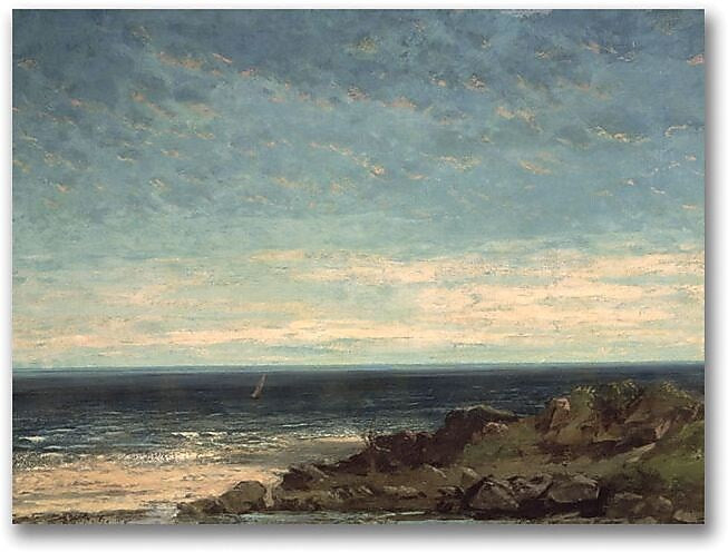 Trademark Global Gustave Courbet "The Sea" Canvas Art, 18" x 24"