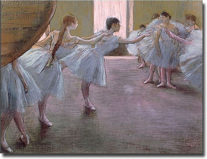Trademark Global Edgar Degas "Dancers at Rehearsal, 1875 77" Canvas Art, 24" x 32"