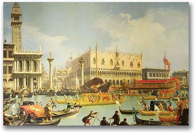 Trademark Global Canaletto "The Betrothal of the Venetian Doge" Canvas Art, 35" x 47"