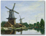 Trademark Global Eugene Boudin "Dutch Windmills" Canvas Art, 18" x 24"
