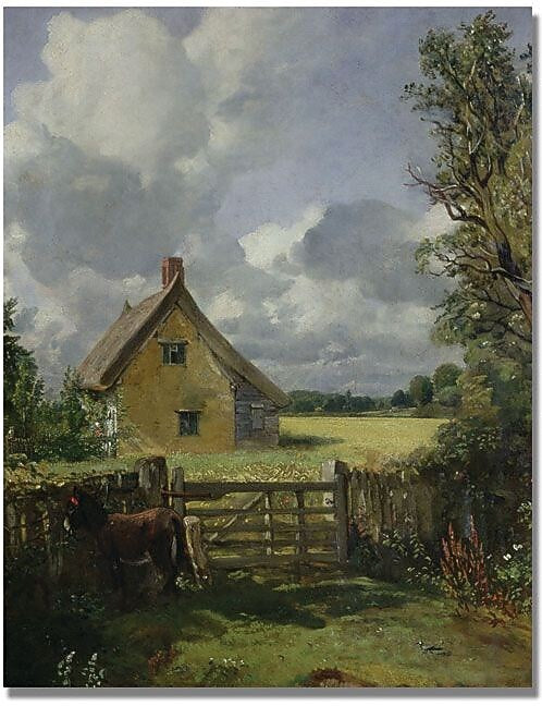 Trademark Global John Constable "Cottage in a Cornfield" Canvas Art, 47" x 35"