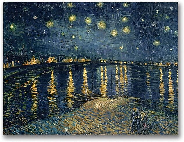 Trademark Global Vincent van Gogh "A Starry Night Over the Rhone" Canvas Art, 24" x 32"