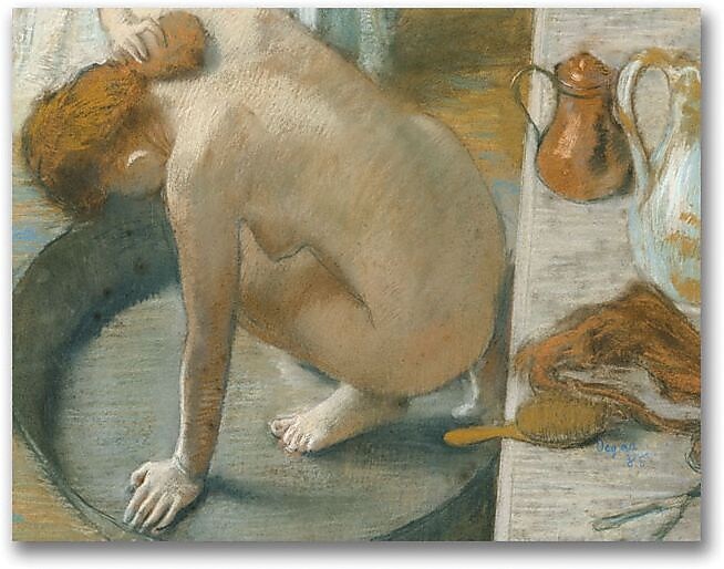 Trademark Global Edgar Degas "The Tub, 1886" Canvas Art, 18" x 24"
