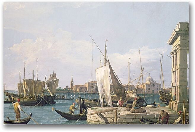 Trademark Global Canaletto "The Punta Della Dogana" Canvas Art, 35" x 47"