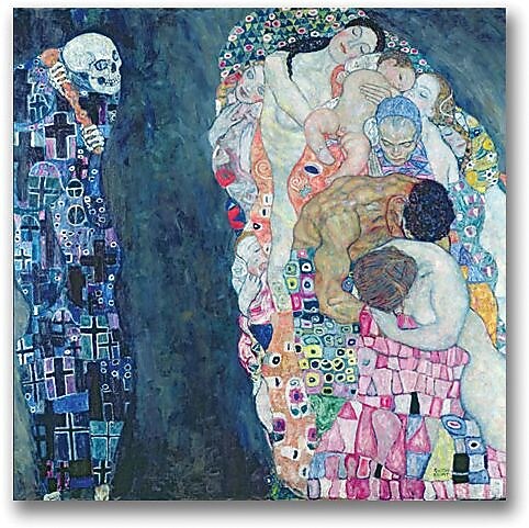 Trademark Global Gustave Klimt "Death and Life" Canvas Art, 24" x 24"