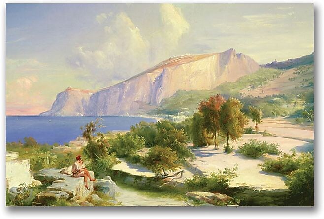 Trademark Global Karl Blechen "The Marina Grande" Canvas Art, 35" x 47"