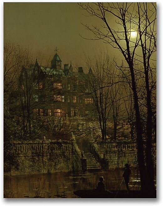 Trademark Global John Atkinson Grimshaw "Knostrop Old Hall, Leeds" Canvas Art, 24" x 18"