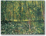 Trademark Global Vincent Van Gogh "Trees and Undergrowth, 1887" Canvas Art, 26" x 32"