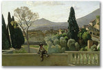 Trademark Global Jean Baptiste Corot "The Gardens of the Villa" Canvas Art, 18" x 24"
