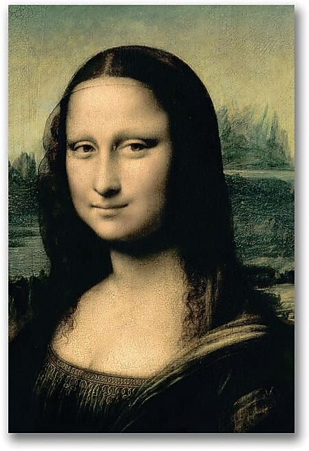 Trademark Global Leonardo da Vinci "Detail of the Mona Lisa" Canvas Art, 24" x 16"