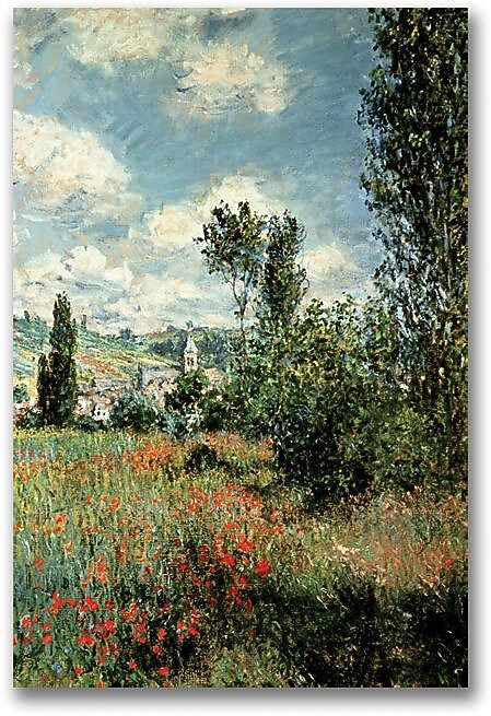 Trademark Global Claude Monet "Path through the Poppies" Canvas Art, 24" x 16"