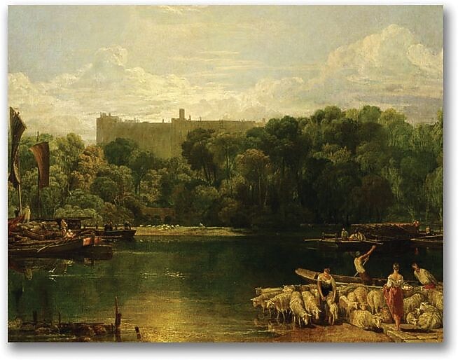 Trademark Global Joseph Turner "Windsor Castle from the Thames" Canvas Art, 18" x 24"