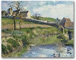 Trademark Global Camille Pissarro "The Farm at Osny" Canvas Art, 18" x 24"