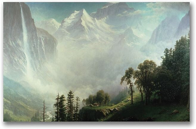Trademark Global Albert Biersdant "Majesty of the Mountains" Canvas Art, 16" x 24"