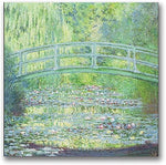 Trademark Global Claude Monet "Waterlily Pond-The Bridge II" Canvas Art, 18" x 18"