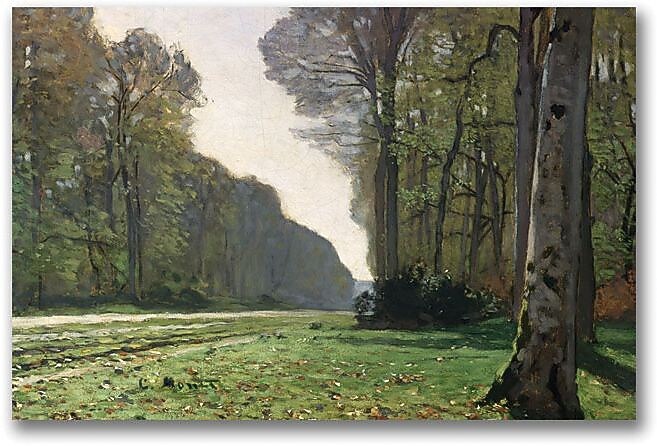 Trademark Global Claude Monet "The Road to Bas Breau" Canvas Art, 18" x 24"