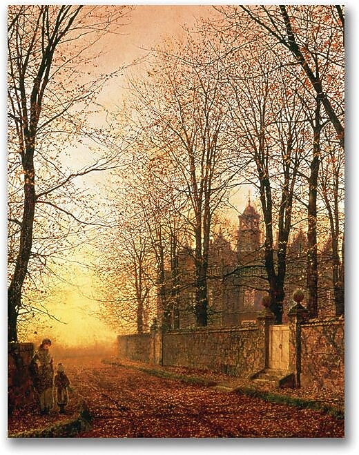 Trademark Global John Atkinson Grimshaw "In the Golden Olden Time" Canvas Art, 24" x 18"