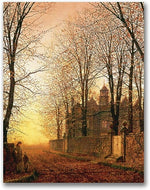Trademark Global John Atkinson Grimshaw "In the Golden Olden Time" Canvas Art, 32" x 26"