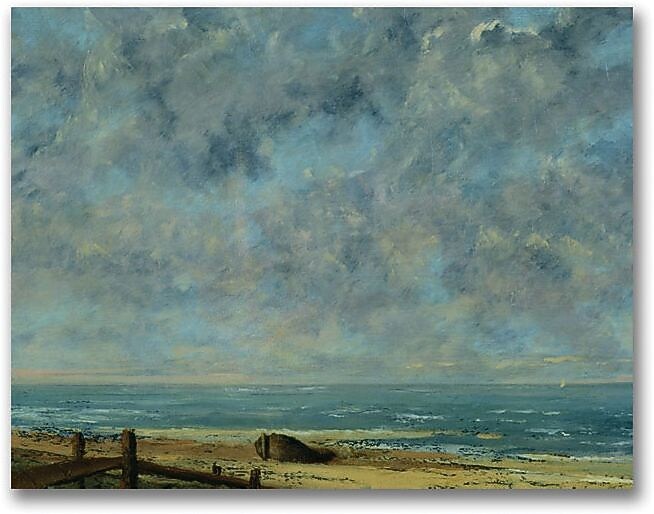 Trademark Global Gustave Courbet "The Sea c.1872" Canvas Art, 18" x 24"