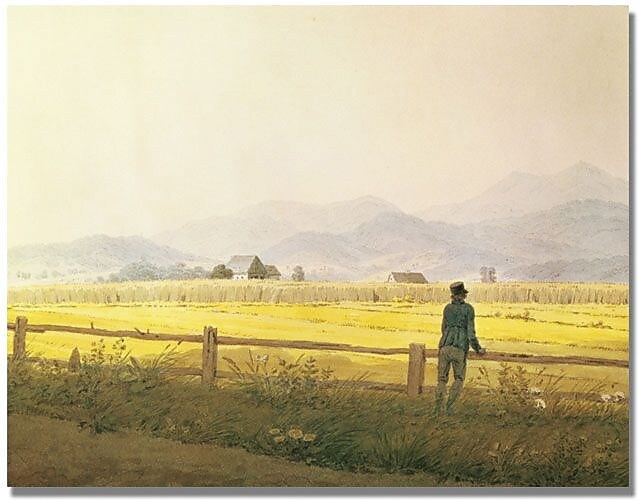 Trademark Global Caspar David Friedrich "View of Schmiedeberge" Canvas Art, 35" x 47"